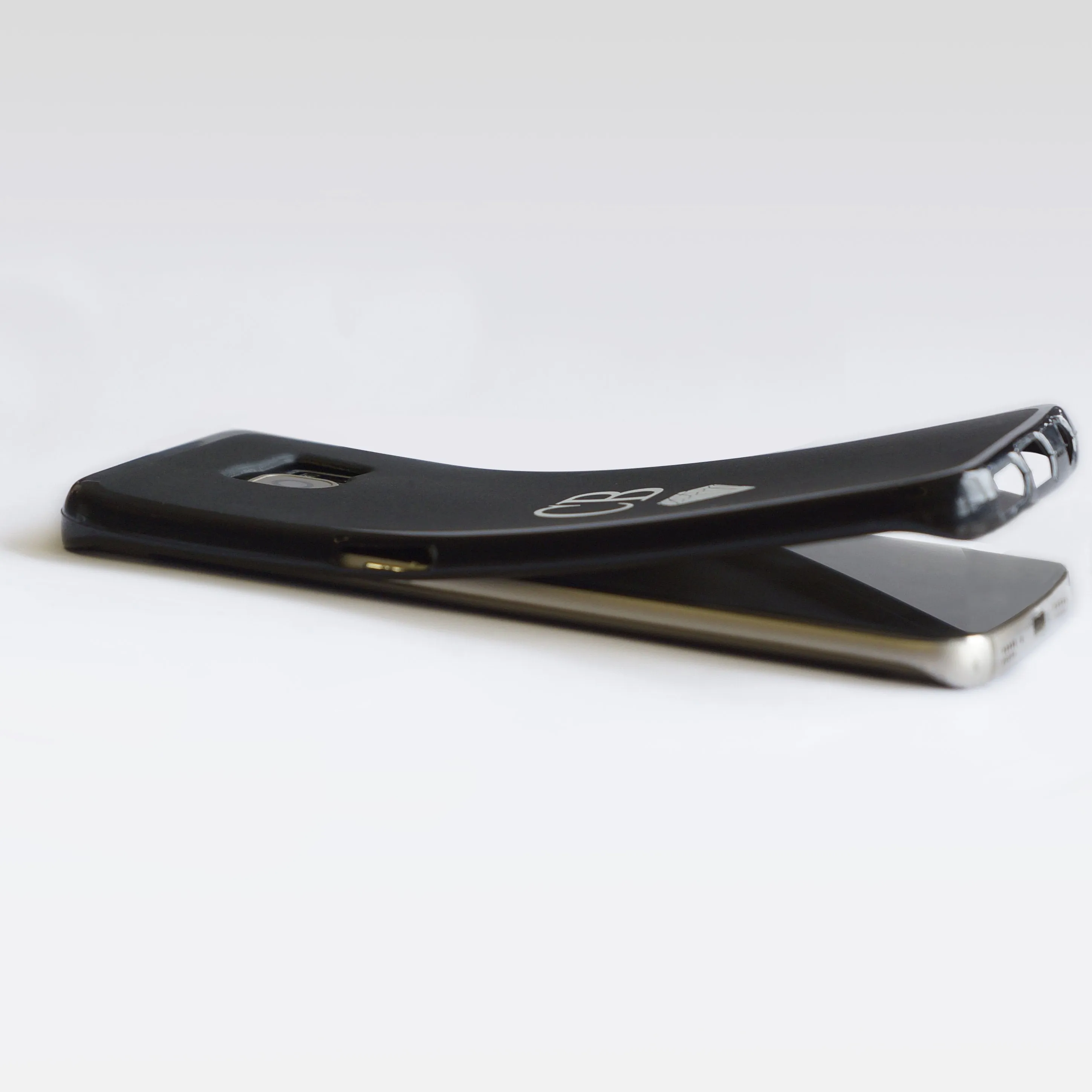 Personalised Xiaomi Phone Gel Case with Stylish Text and Heart Accented Line