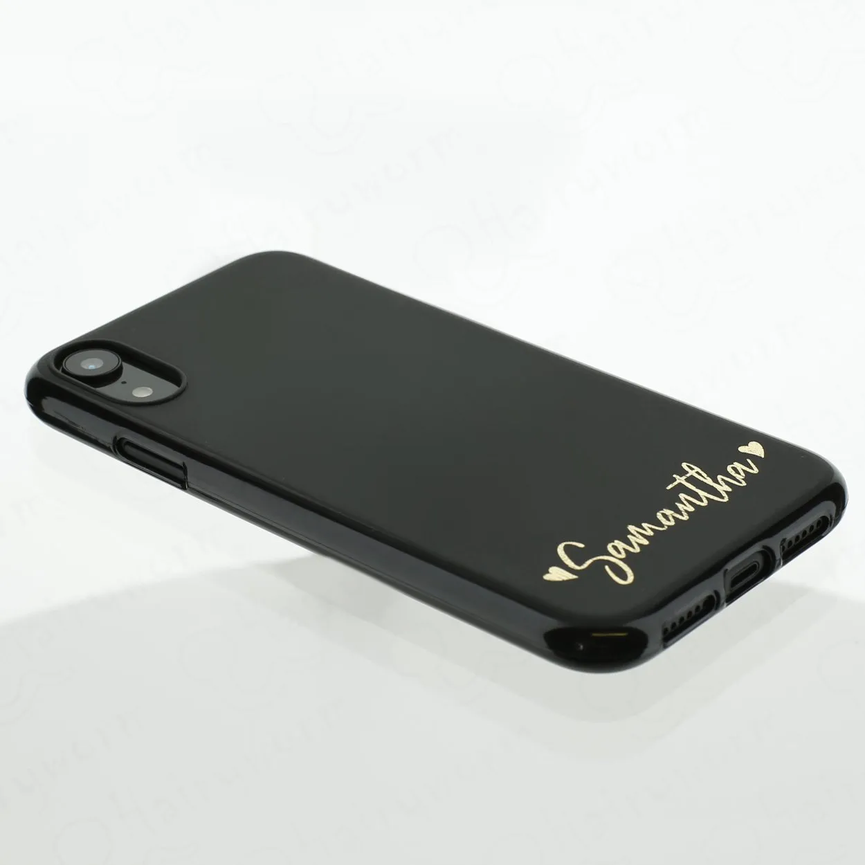 Personalised Xiaomi Phone Gel Case with Stylish Text and Heart Accented Line