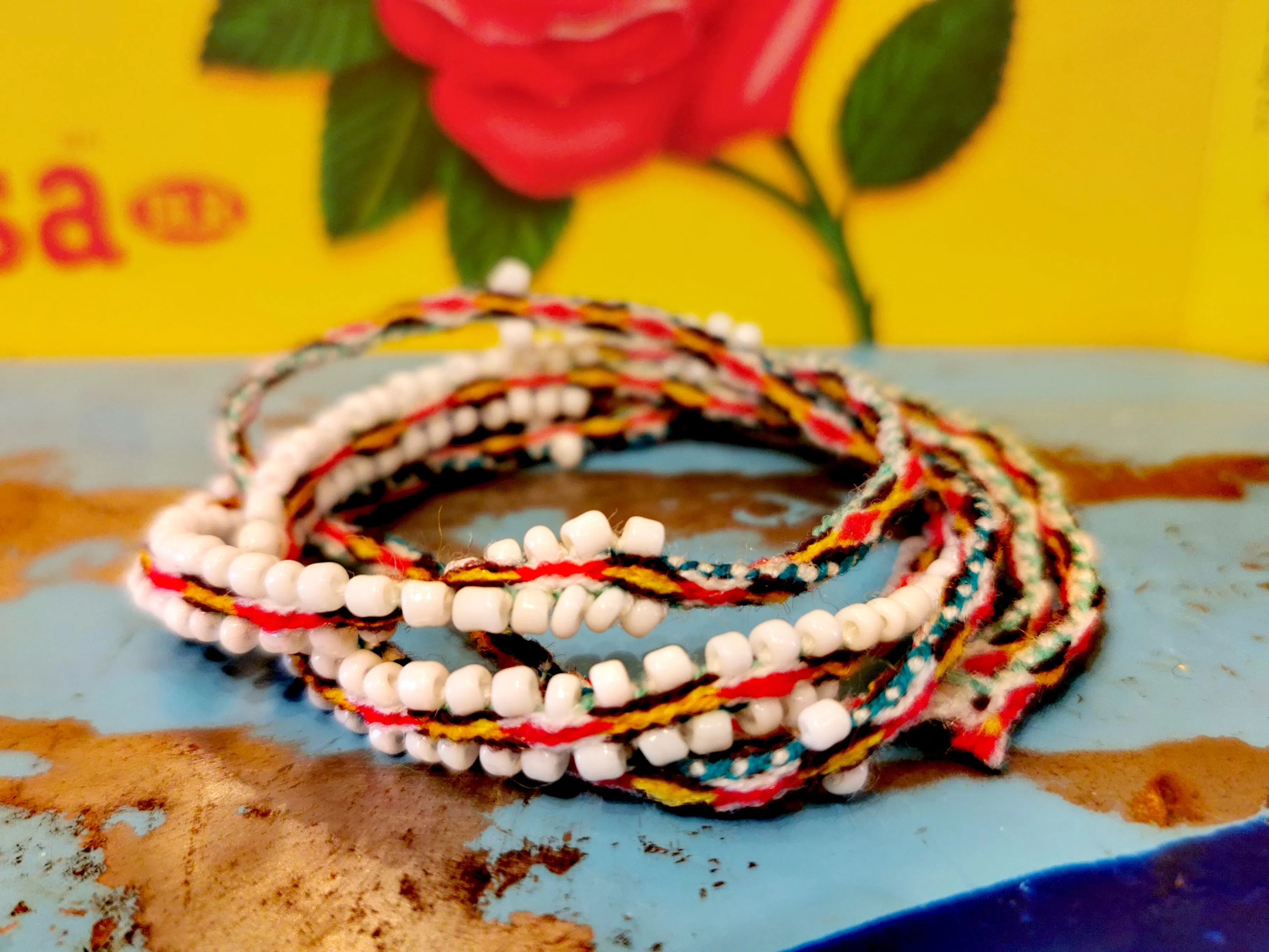 Peru woven beaded cords