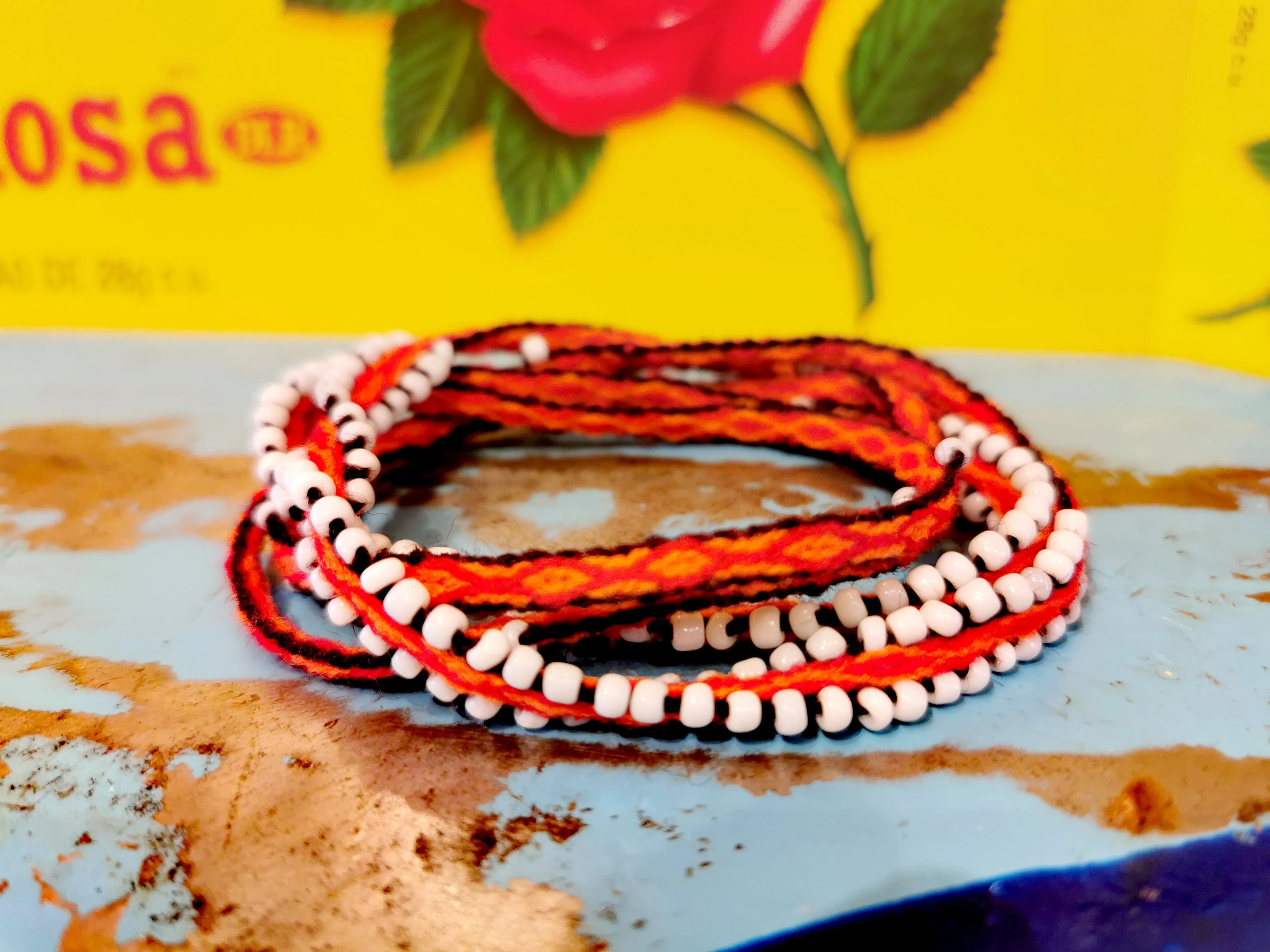 Peru woven beaded cords