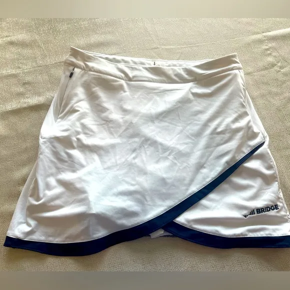 Peter Millar White Skirt with Navy Trim