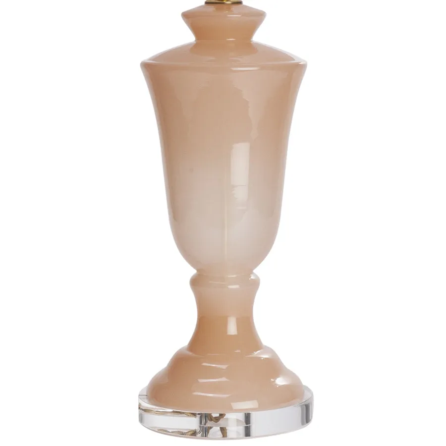 Pink French Opaline Lamp