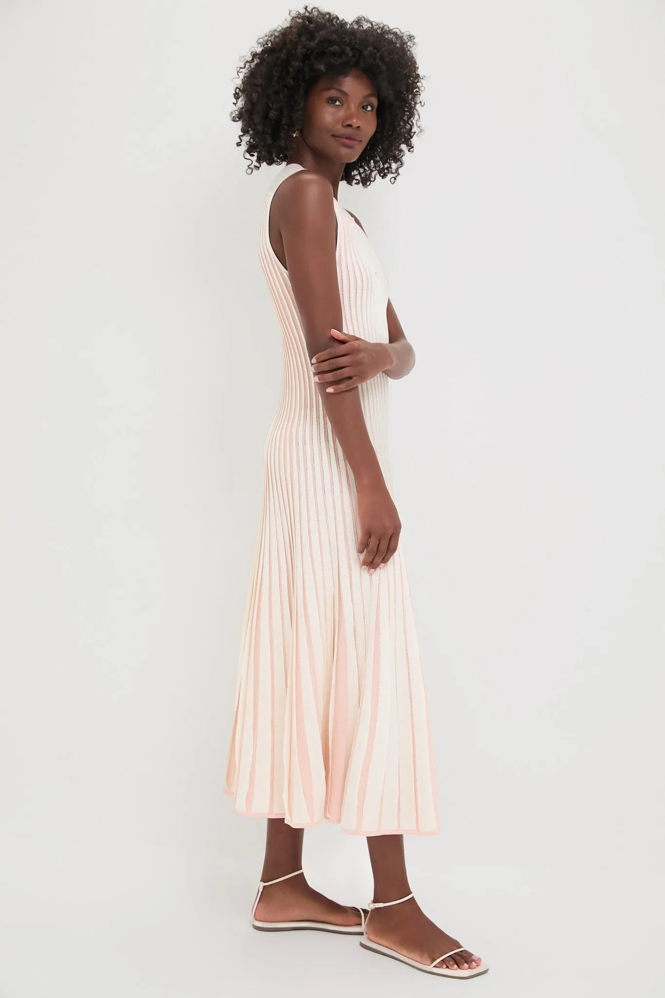 Pink Stripe Knit Amie Dress