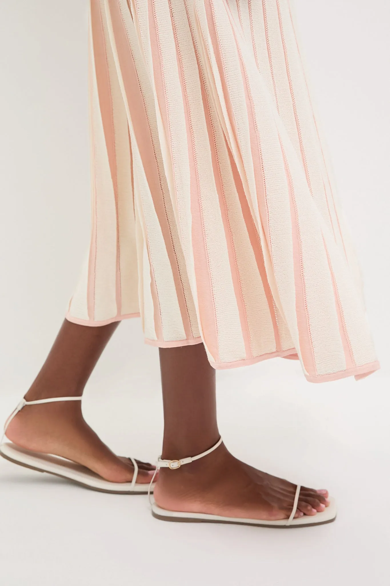 Pink Stripe Knit Amie Dress