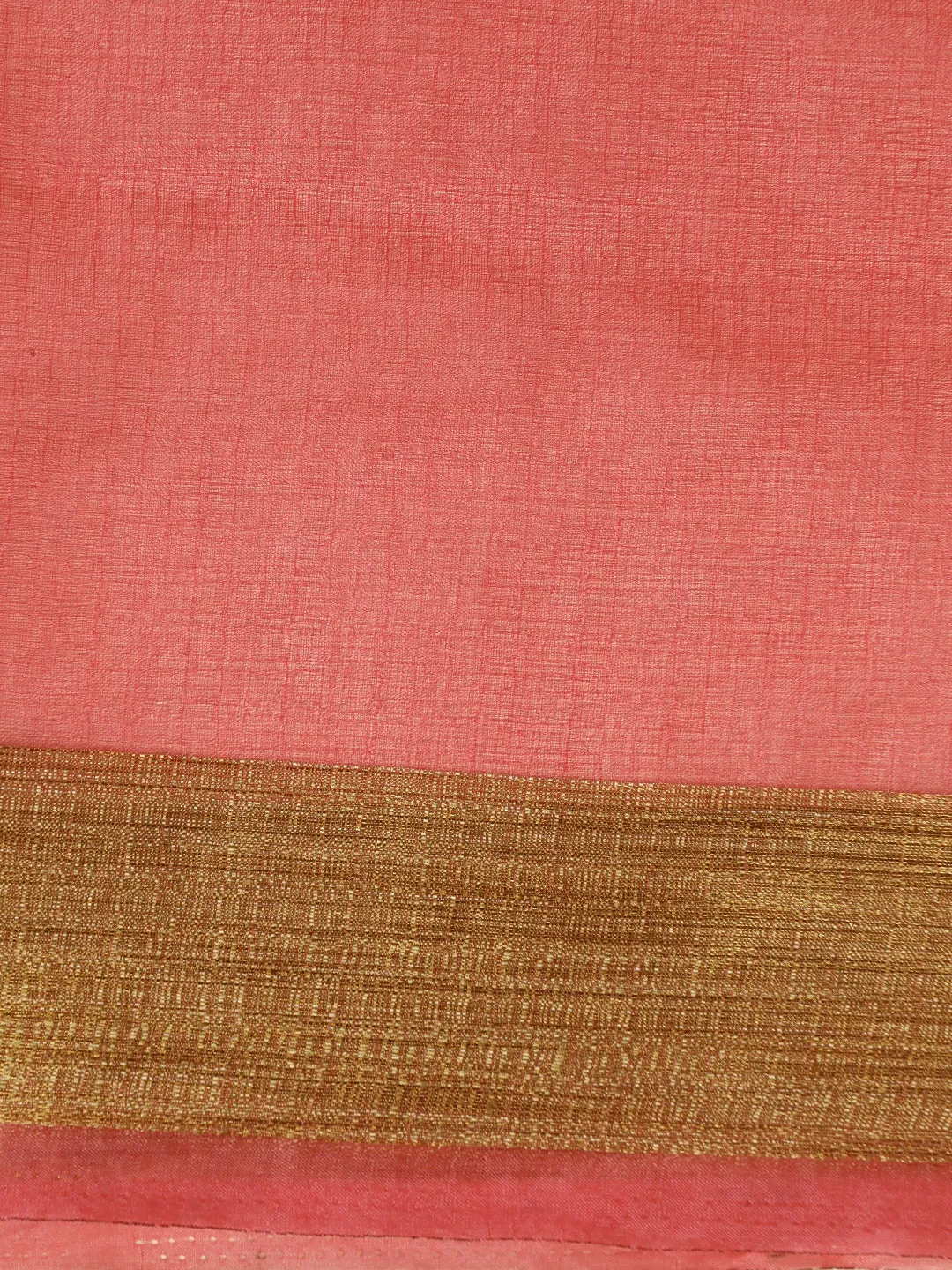 Pink Woven Khadi Organza Saree