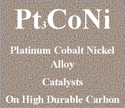 Platinum Cobalt Nickel Alloy Ternary Electro Catalysts Pt-Co-Ni on High Durable Carbon