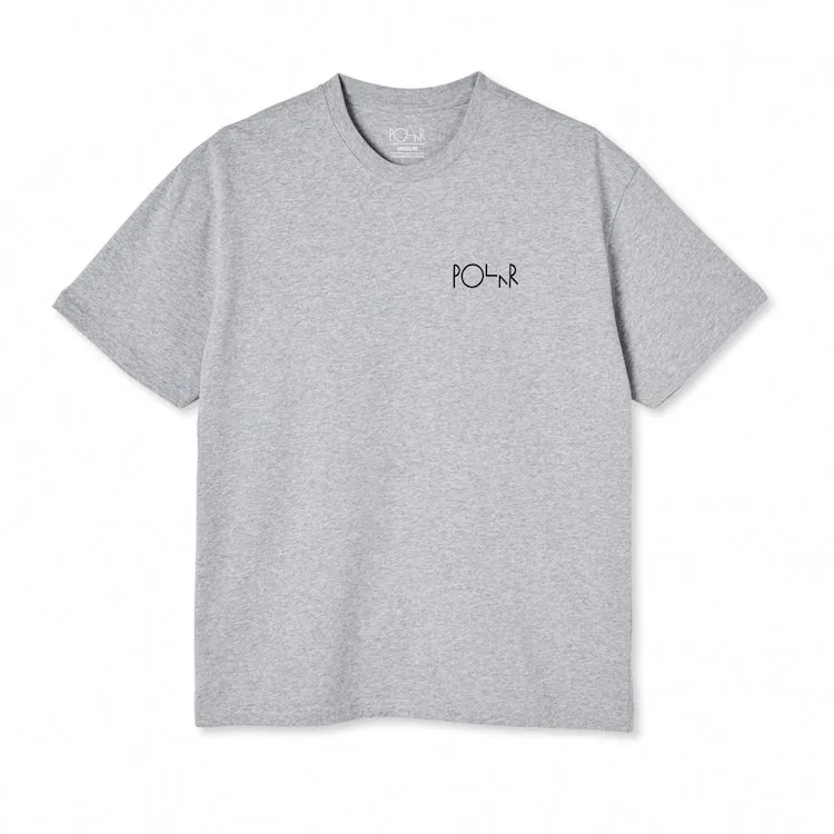 Polar Skate Co 3 Tone Fill Logo T-Shirt Sport Grey