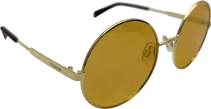 Polaroid Gold Round Sunglasses