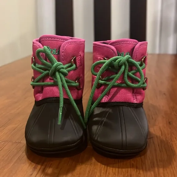 Polo Ralph Lauren Packer Baby Infant Booties Girls Size 2