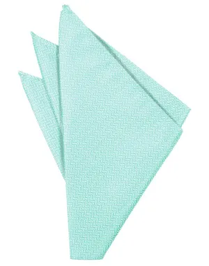 Pool Herringbone Pocket Square