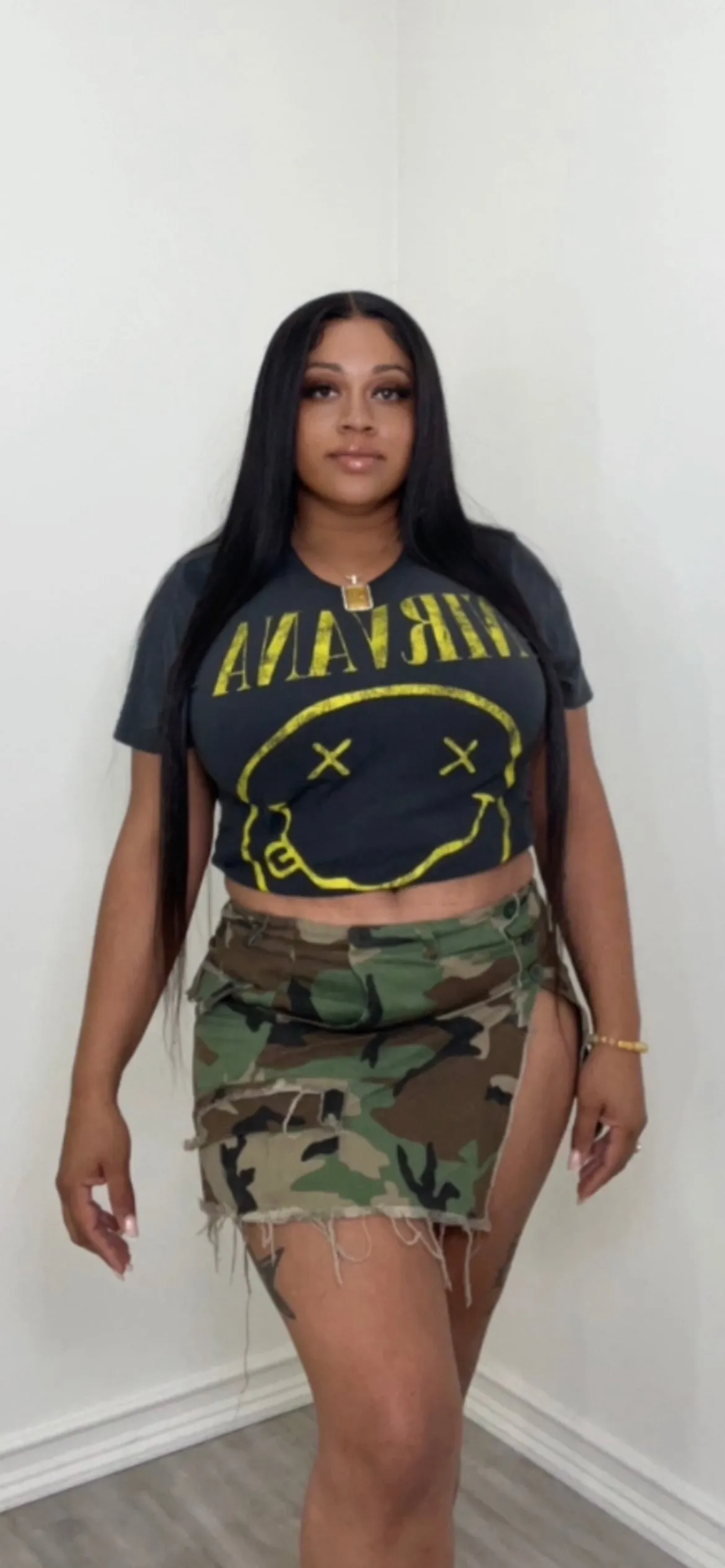 "Major" Camo Mini Skirt