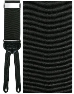"Mantova" Black Suspenders