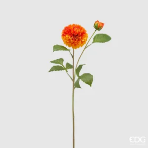 Ramo Dalia Chic con Boccioli 60 cm Arancio