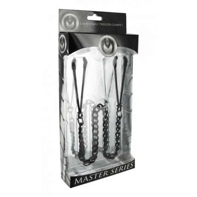 Reign Noir Tweezer Nipple Vice Clamps - Adjustable Pressure & Stylish Design