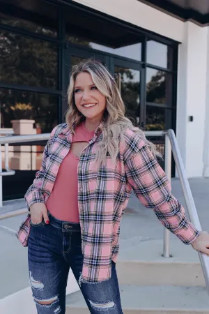 Rory Royal Plaid Top - Pink