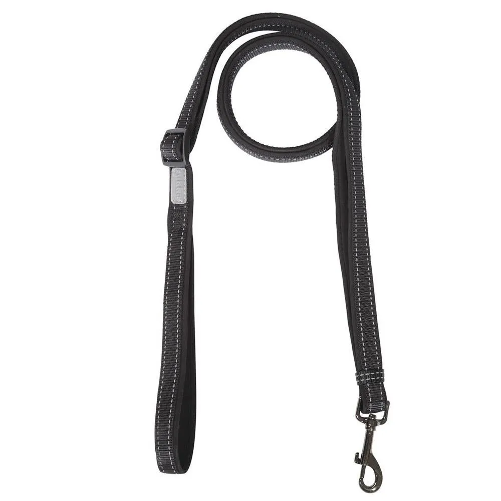 Rukka Pets Solid Adjustable Reflective Durable Dog Leash Black