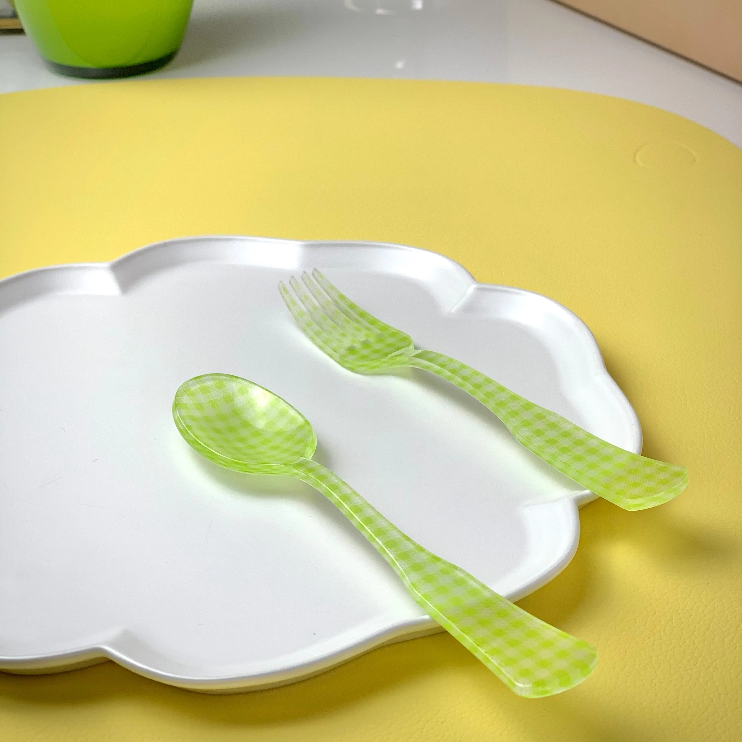 Sabre Paris- Acrylic Chic Charme Vichy Tea spoon