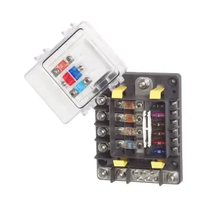 Safetyhub 150 Fuse Block Midi and Standard Auto Fuses with Negative Bus Bar