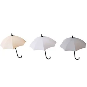 Sagton 3pcs/Set Cute Umbrella Wall Mount Key Holder Wall Hook Hanger Organizer Durable