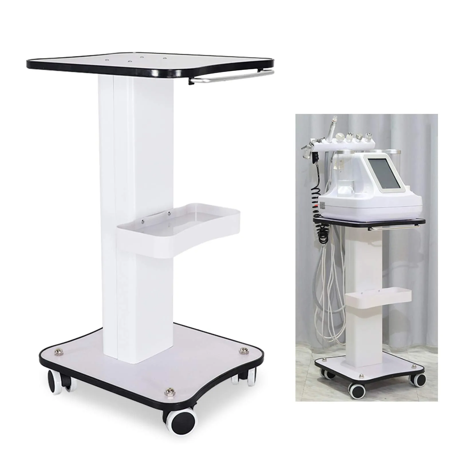 Salon Table Trolley Stand Rolling Cart Beauty Wheel Holder Spa