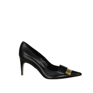 SERGIO ROSSI Elegant Leather Pumps with Chic 7 cm Heel