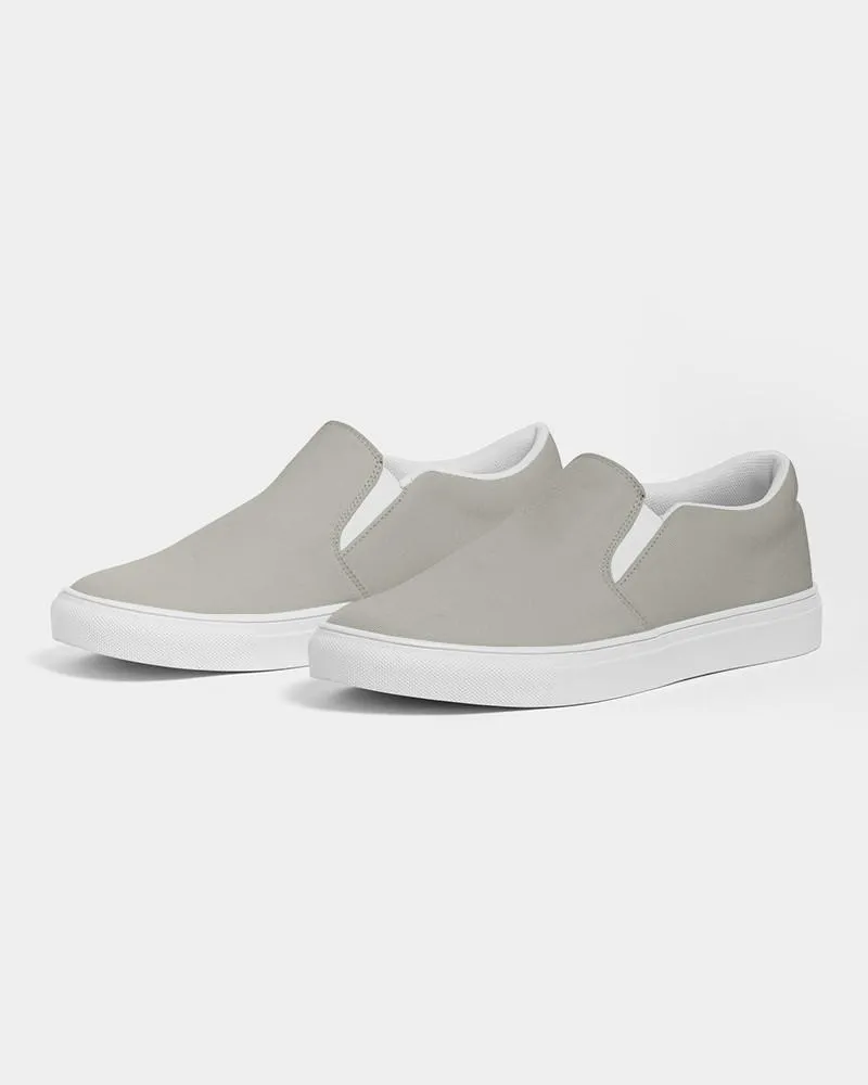 Shaded Pale Yellow Gray Slip-On Canvas Sneakers | Men's | C0M0Y10K30