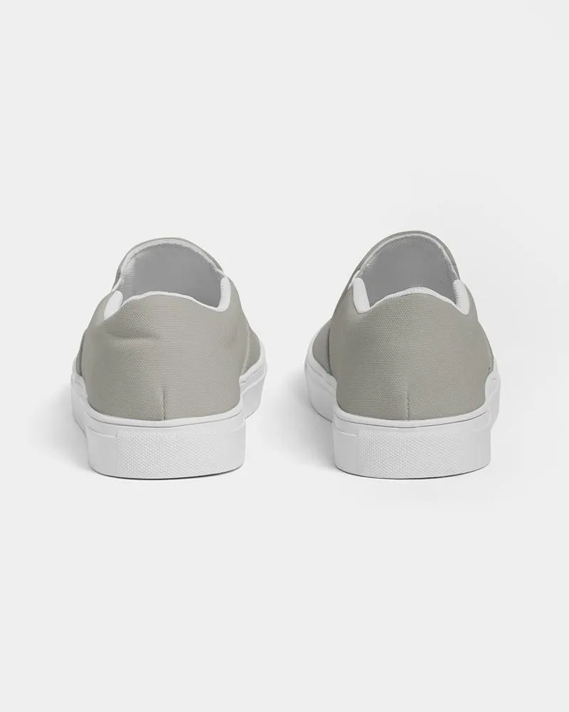 Shaded Pale Yellow Gray Slip-On Canvas Sneakers | Men's | C0M0Y10K30