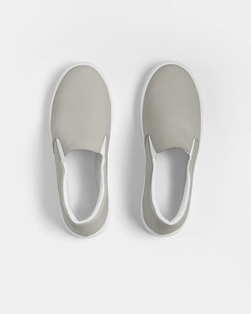 Shaded Pale Yellow Gray Slip-On Canvas Sneakers | Men's | C0M0Y10K30