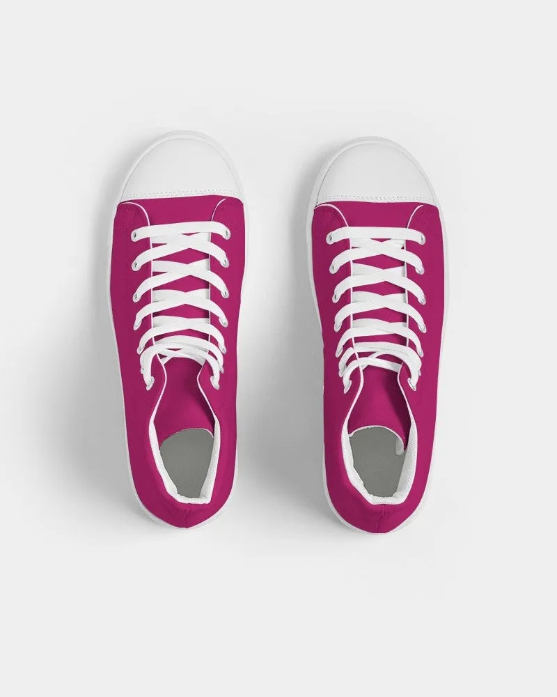 Shaded Pink High-Top Canvas Sneakers | Men's | C0M100Y25K30