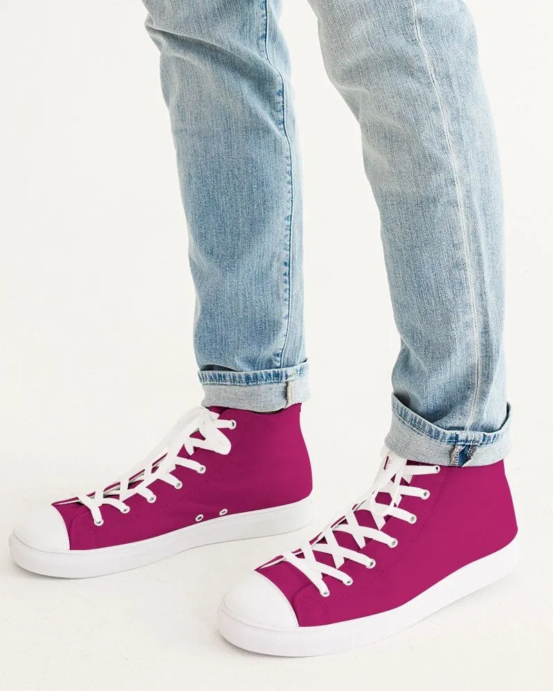 Shaded Pink High-Top Canvas Sneakers | Men's | C0M100Y25K30