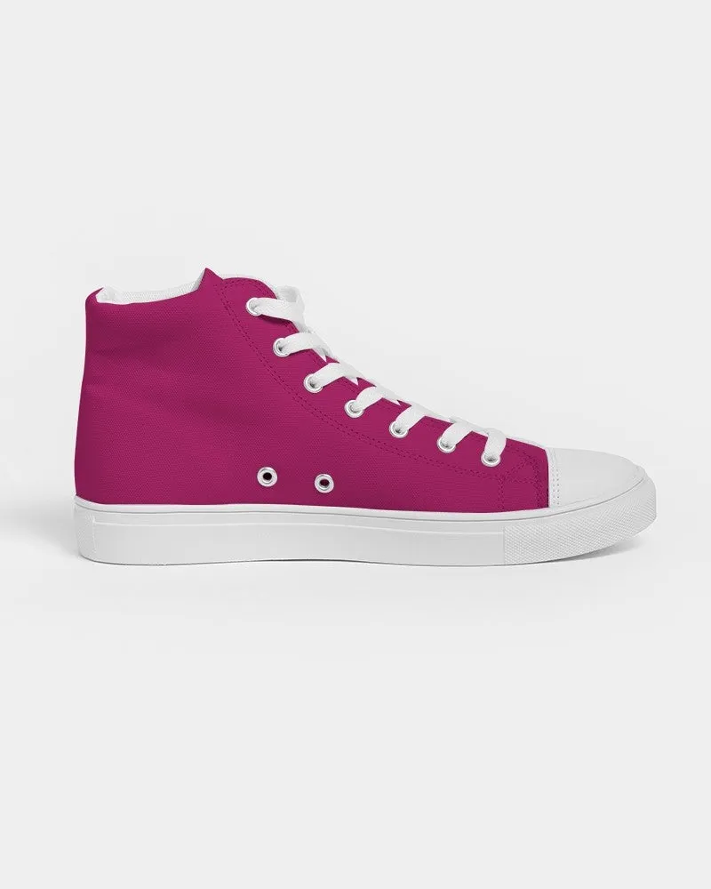 Shaded Pink High-Top Canvas Sneakers | Men's | C0M100Y25K30