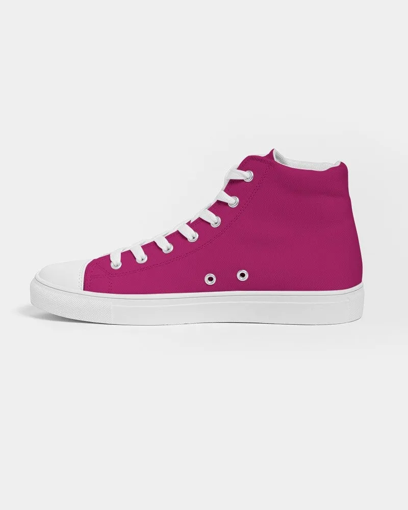 Shaded Pink High-Top Canvas Sneakers | Men's | C0M100Y25K30