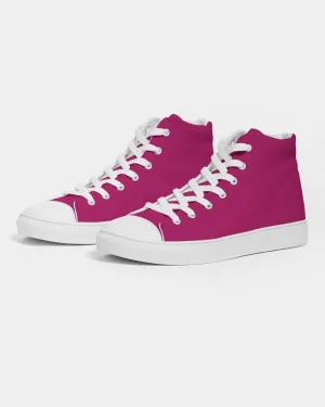 Shaded Pink High-Top Canvas Sneakers | Men's | C0M100Y25K30