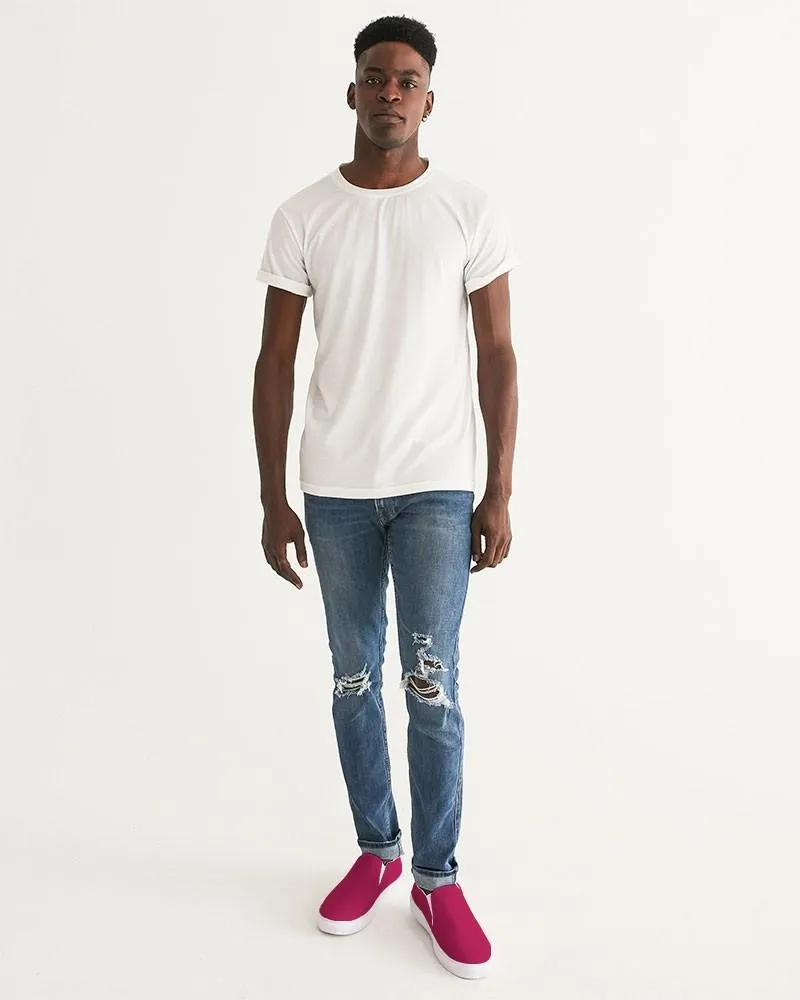 Shaded Pink Slip-On Canvas Sneakers | Men's | C0M100Y50K30