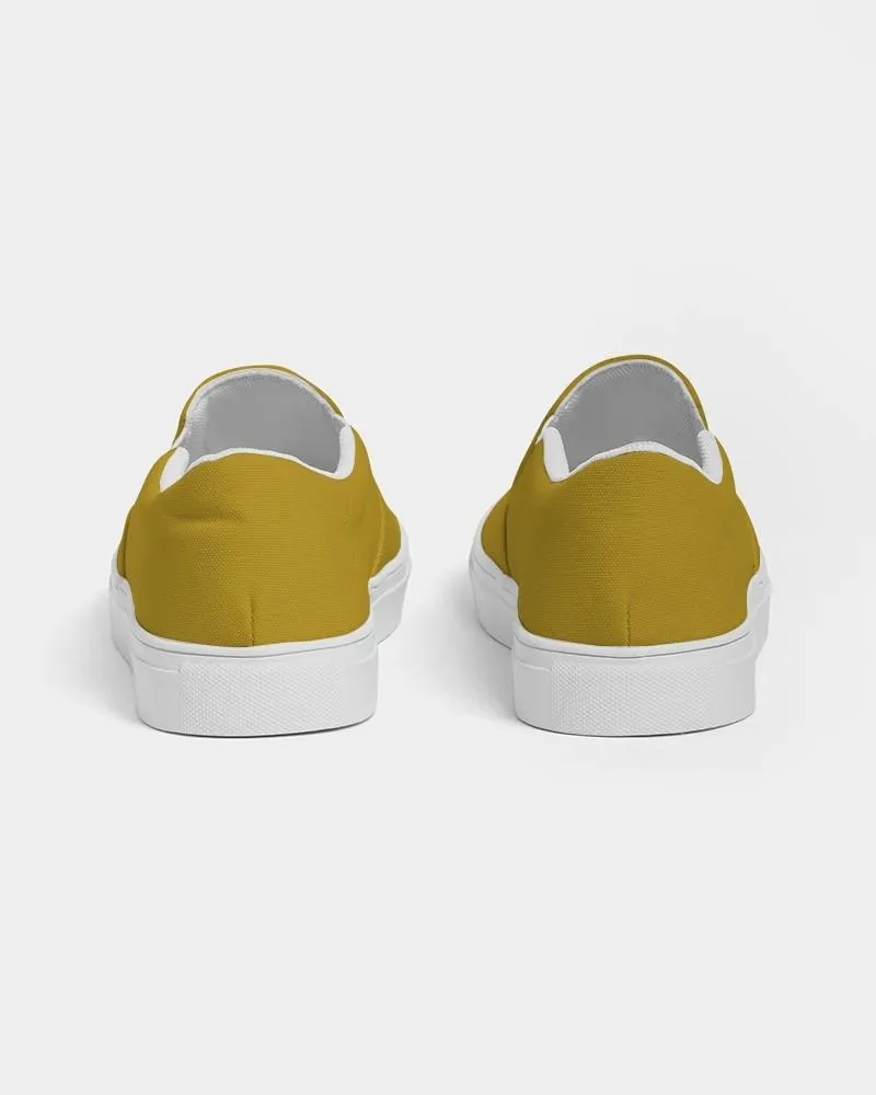Shaded Yellow Slip-On Canvas Sneakers | Men's | C0M25Y100K30