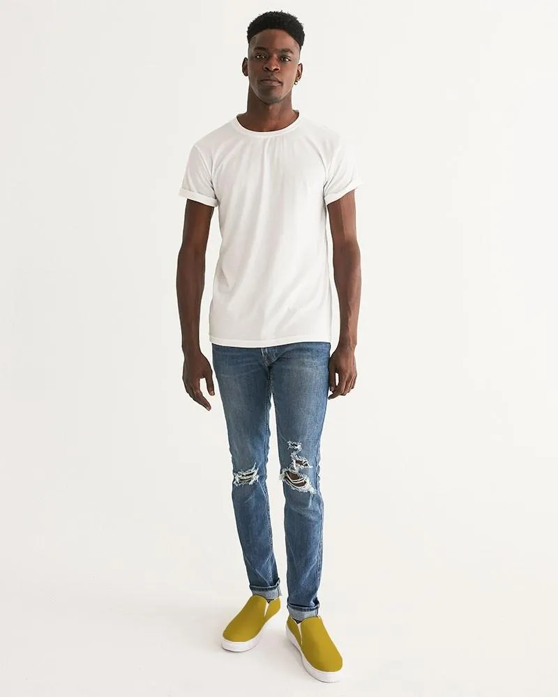Shaded Yellow Slip-On Canvas Sneakers | Men's | C0M25Y100K30