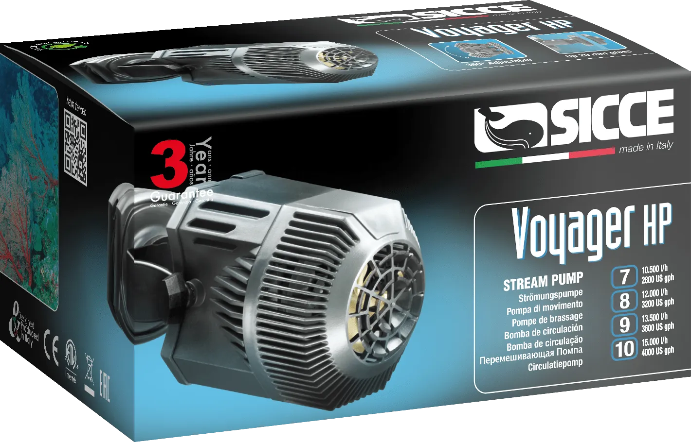 Sicce Voyager HP 8 Stream Pump 12000 L/H