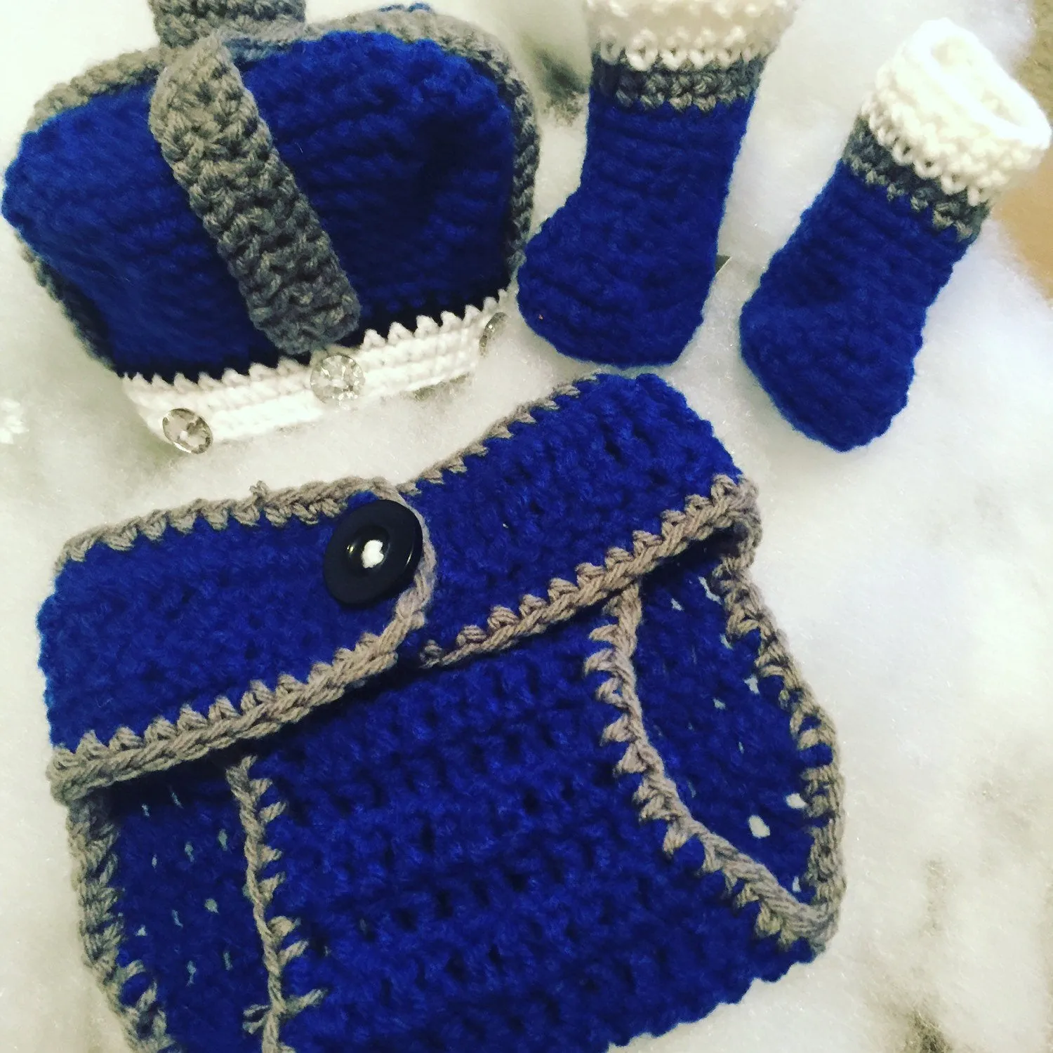 Silver Royal Baby Outfit
