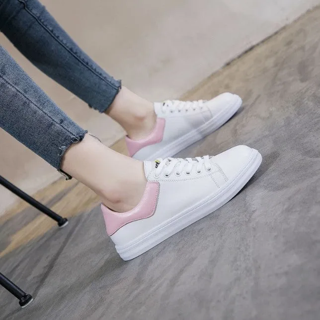 Small Feet Ladies Soft Sole Leather Sneakers AP57