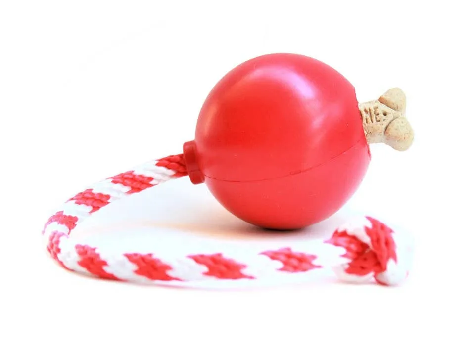 SodaPup USA-K9 Cherry Bomb Chew Toy - Red / Medium