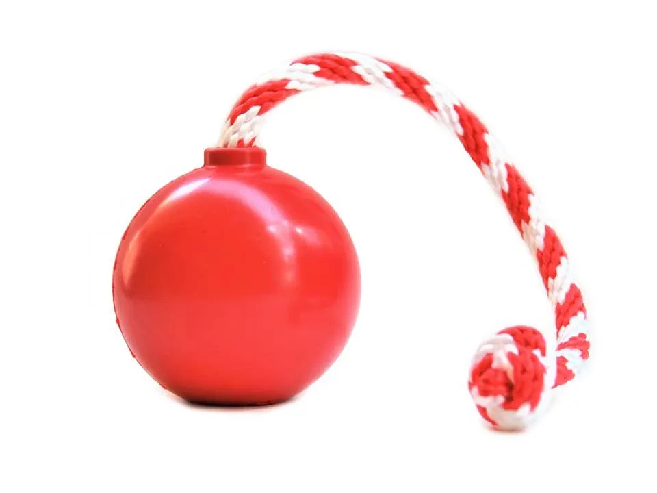 SodaPup USA-K9 Cherry Bomb Chew Toy - Red / Medium