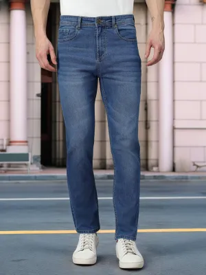Style Quotient Men Mid Blue Regular Fit Mid Rise Stretchable Jeans