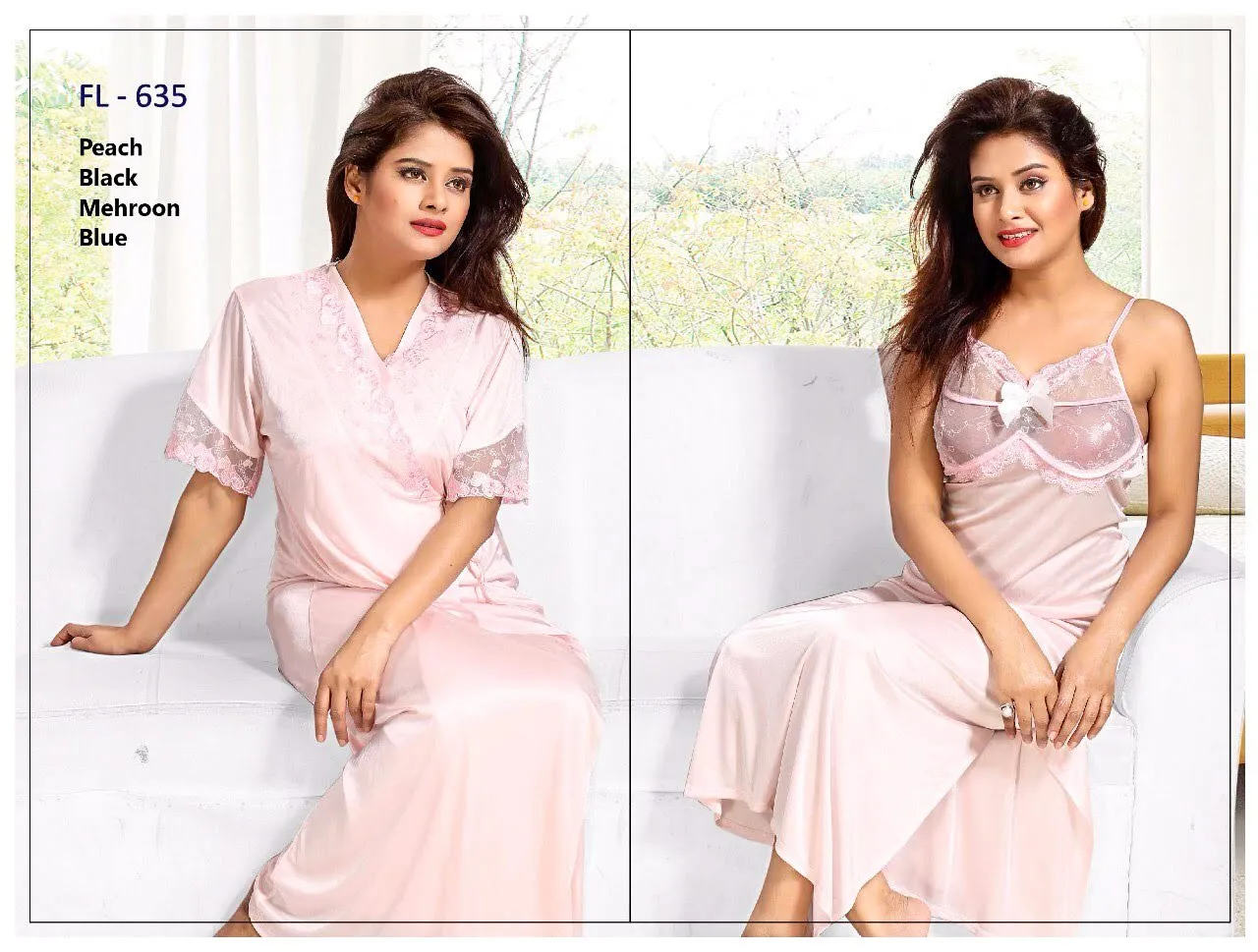 Stylish FL-635 - Flourish Exclusive Bridal Nighty Set Collection