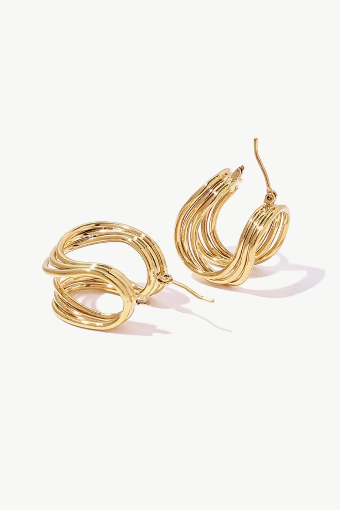 Stylish Modern U-Shaped Hoop Earrings For Women