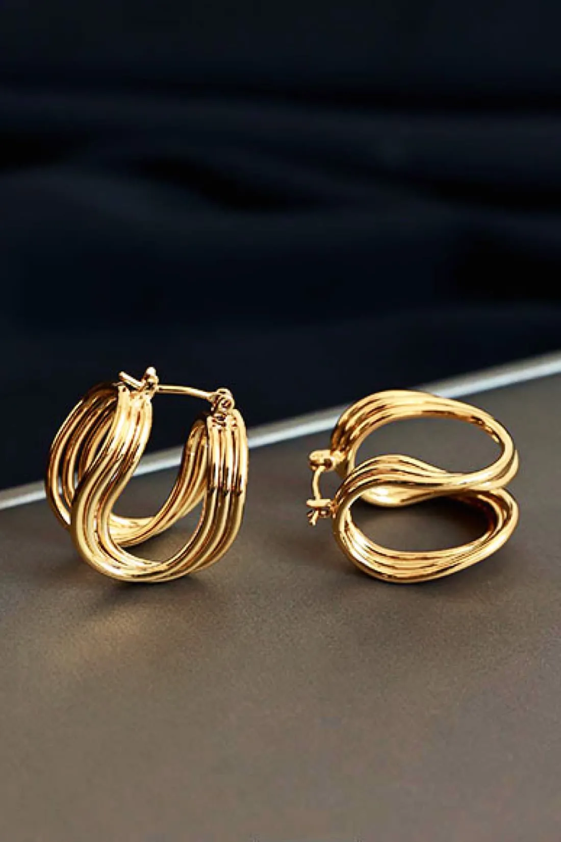 Stylish Modern U-Shaped Hoop Earrings For Women