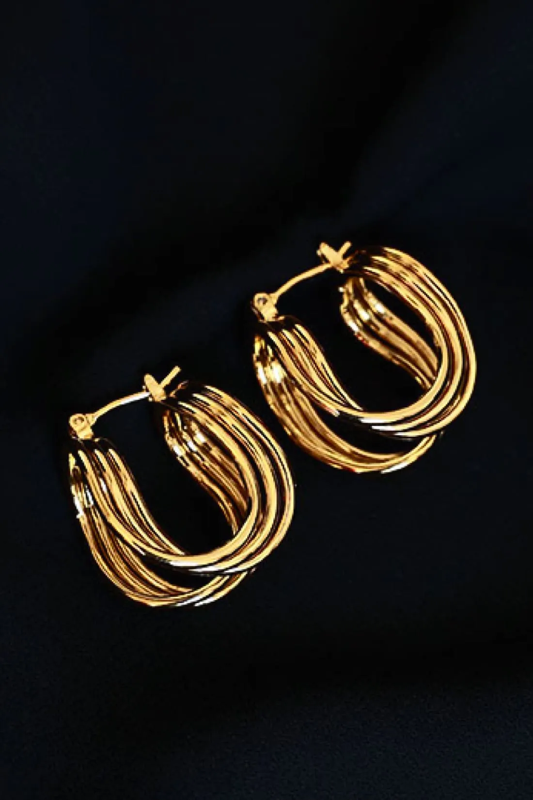 Stylish Modern U-Shaped Hoop Earrings For Women