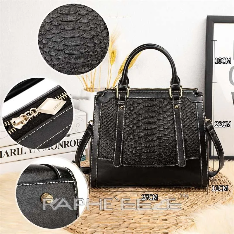 Stylish Tote Bag for Woman - Small Black Handbag