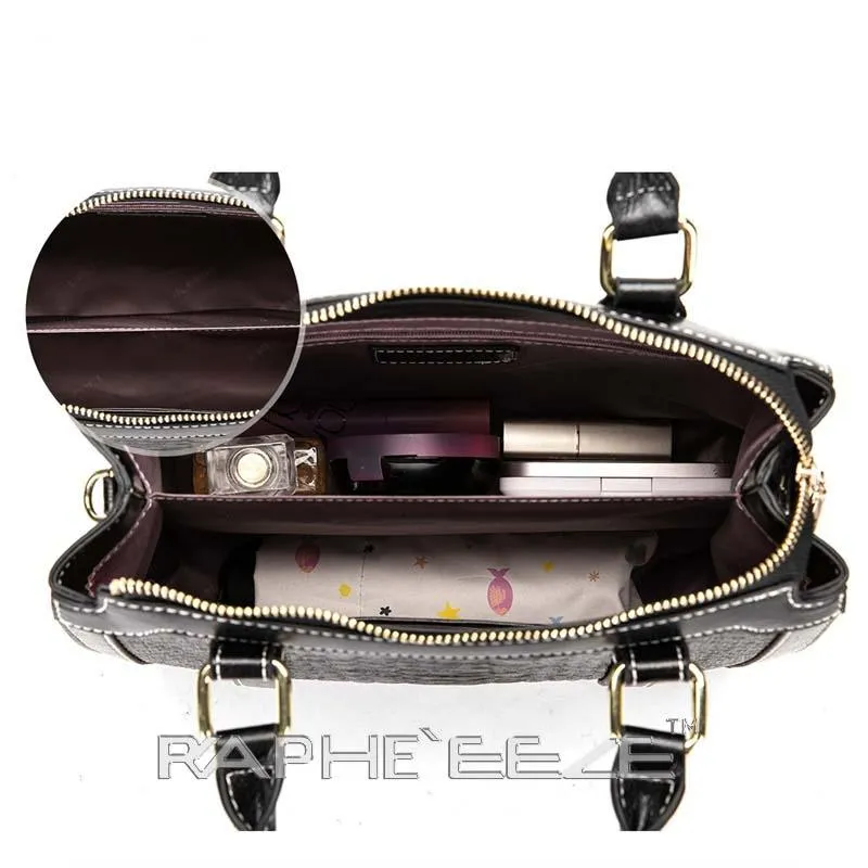 Stylish Tote Bag for Woman - Small Black Handbag
