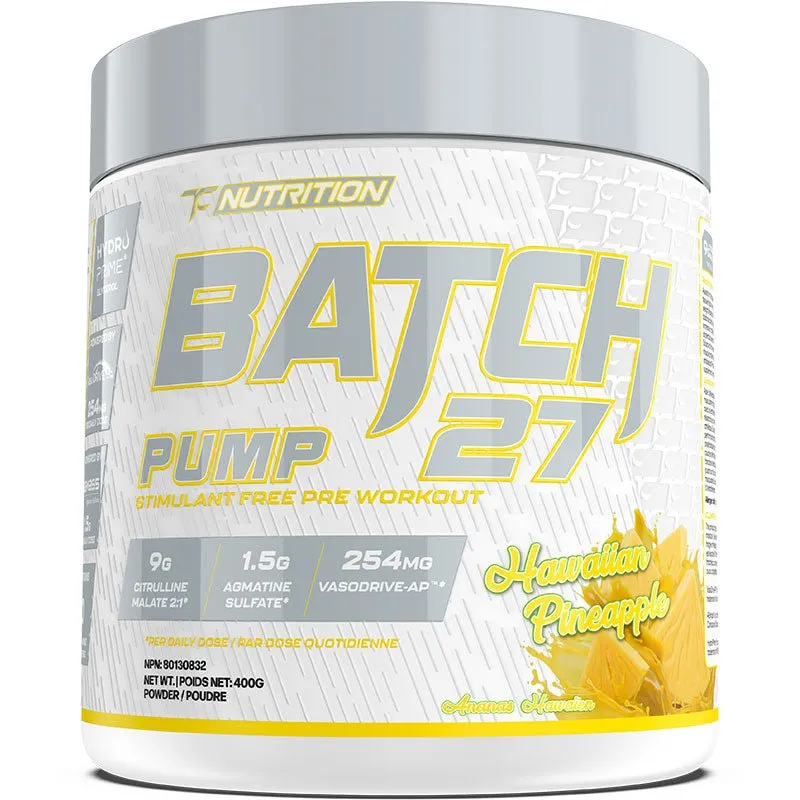 TC Nutrition Batch 27 Pump Stim Free