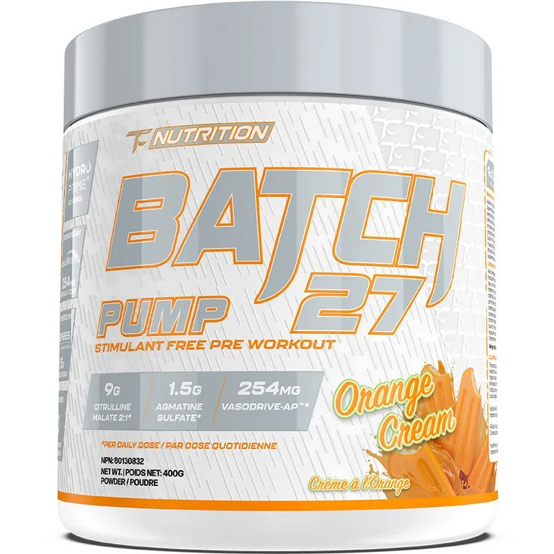 TC Nutrition Batch 27 Pump Stim Free